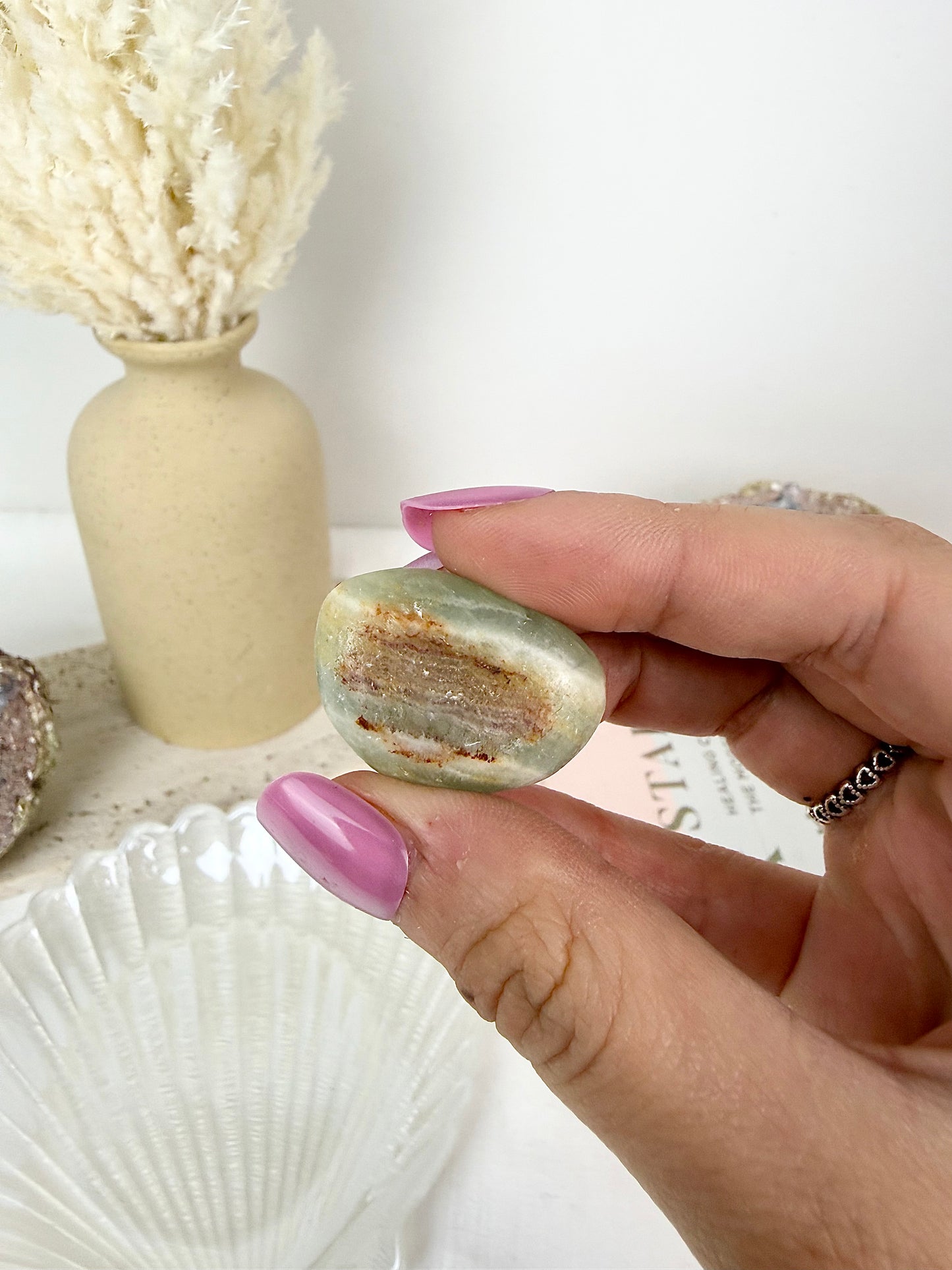 Pistachio Calcite Tumble