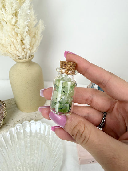 Prehnite Chip Bottle