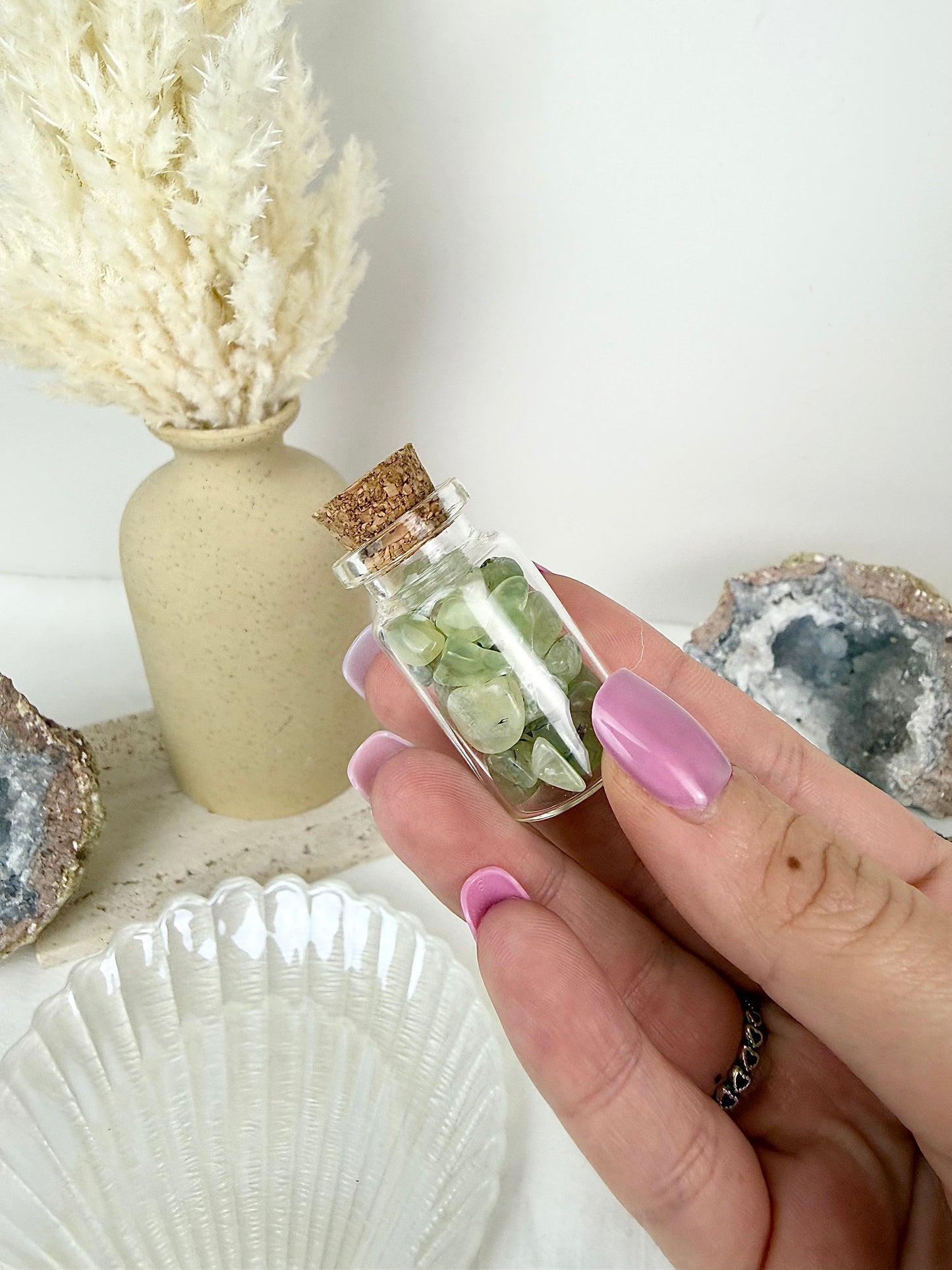 Prehnite Chip Bottle