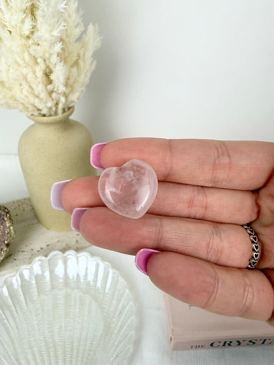High Quality Rose Quartz Heart