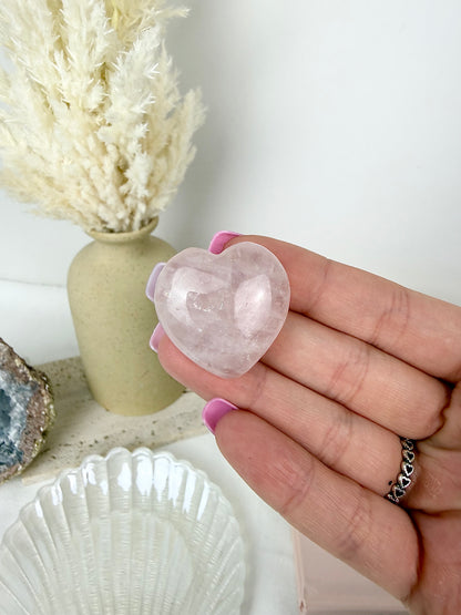 Rose Quartz Heart