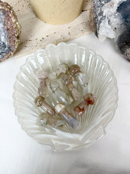 Flower Agate Mushrooms