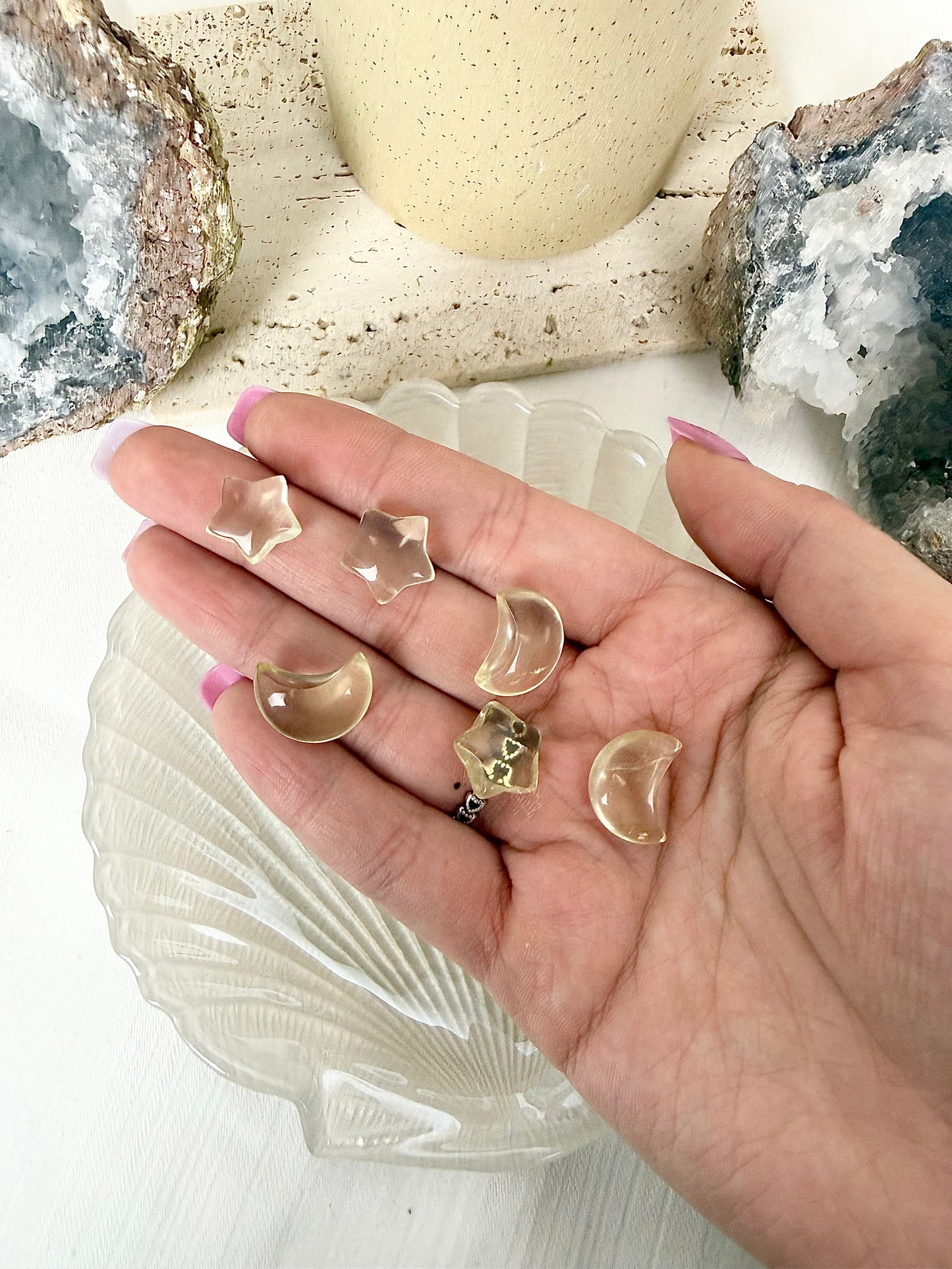 Citrine Star & Moons