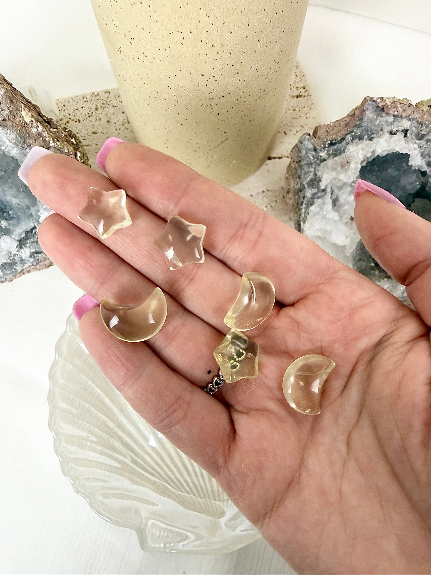 Citrine Star & Moons