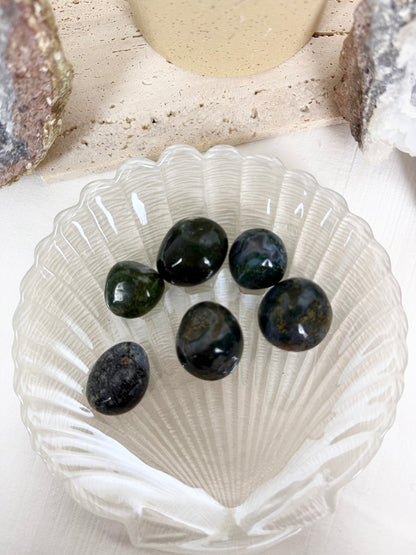 Moss Agate Tumbles
