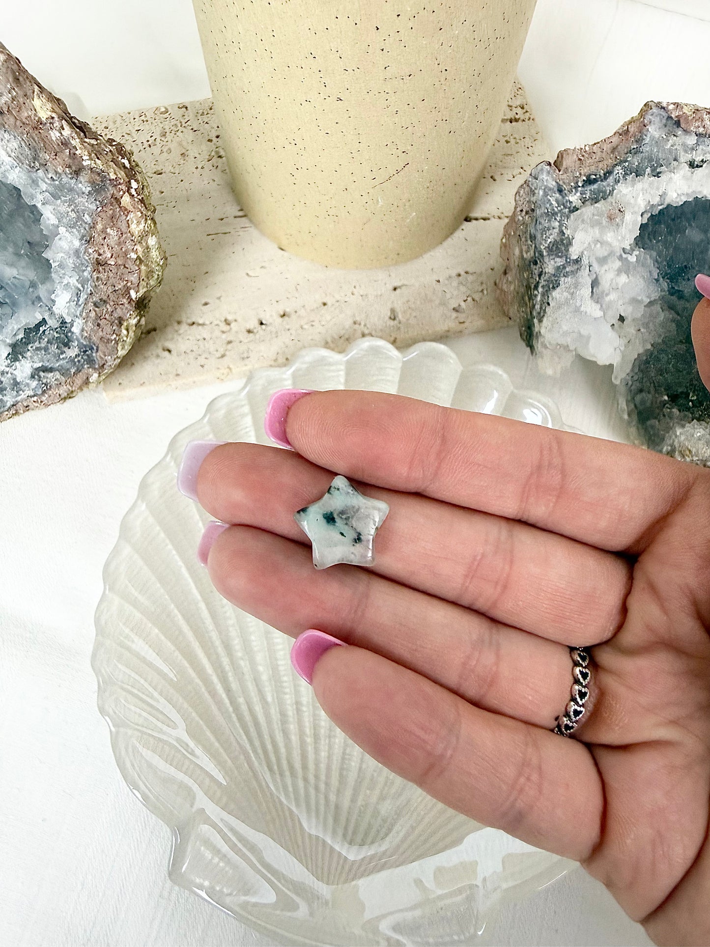 Blue Dalmatian Jasper Star