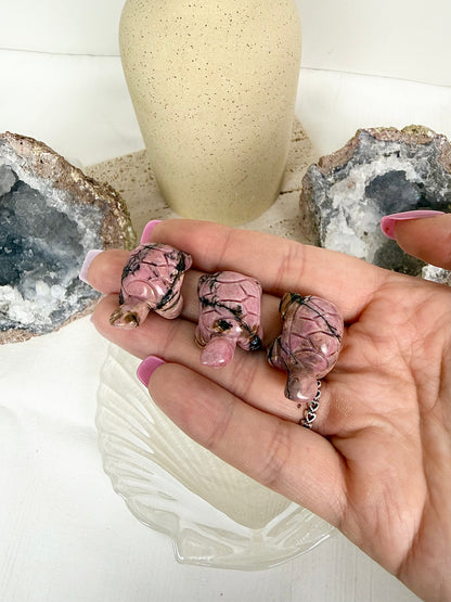 Rhodonite Turtles