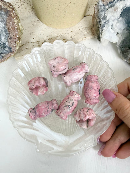Peruvian Rhodonite Carvings