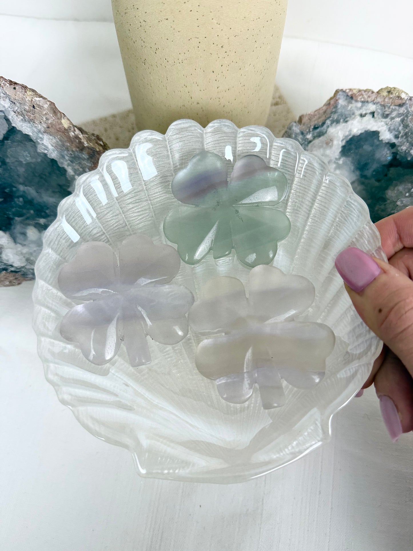Fluorite Clovers