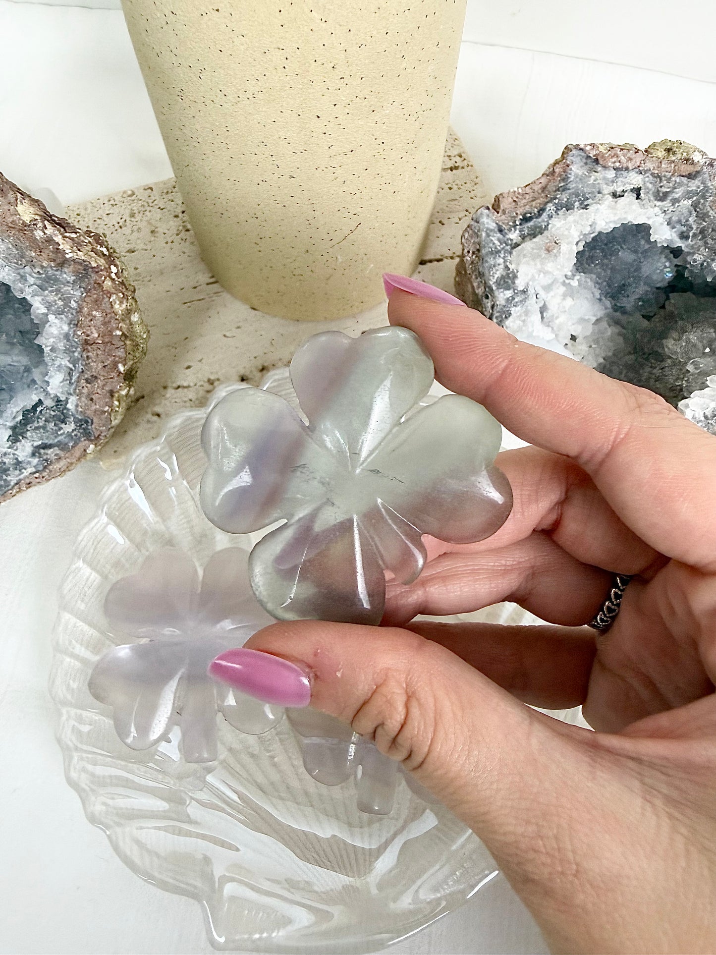Fluorite Clovers