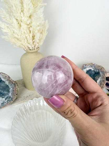 Lavender Rose Quartz Sphere