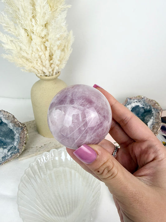 Lavender Rose Quartz Sphere