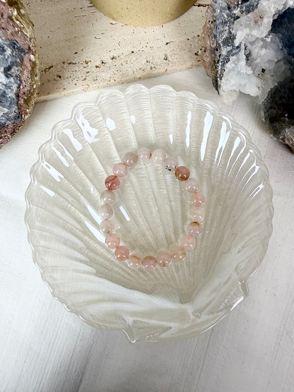Rose Quartz Beaded Bracelet