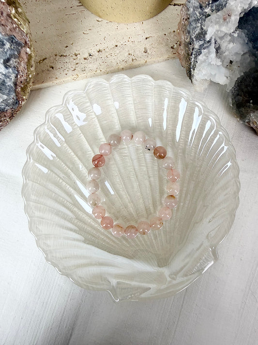 Rose Quartz Beaded Bracelet