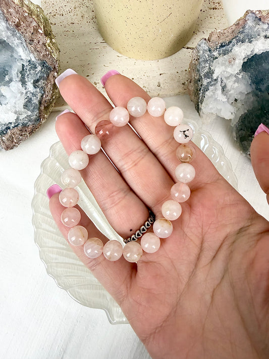 Rose Quartz Beaded Bracelet