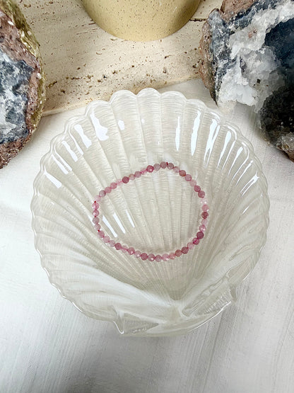 Lavender Fluorite Faceted Beaded Bracelet
