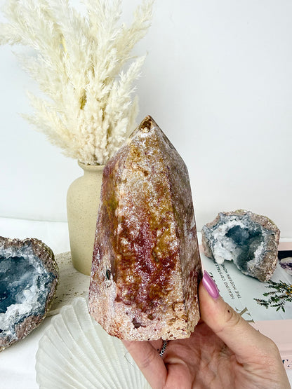 Pink Ocean Jasper Large Tower