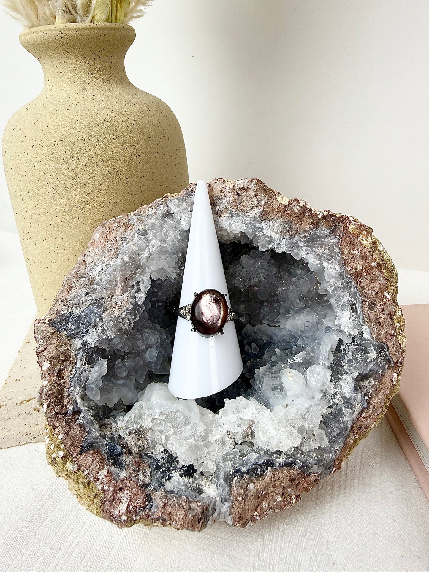 Flashy Lepidolite s925 Silver Ring
