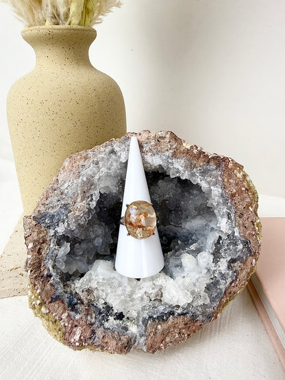 High Quality Garden Quartz s925 Ring