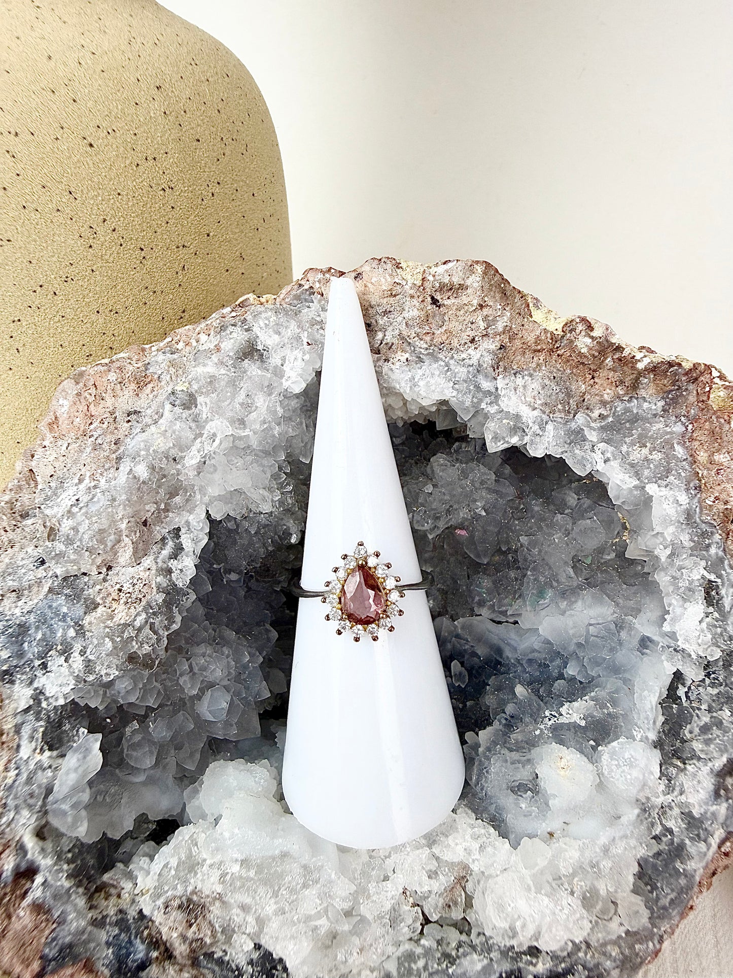 Pink Tourmaline Faceted s925 Ring