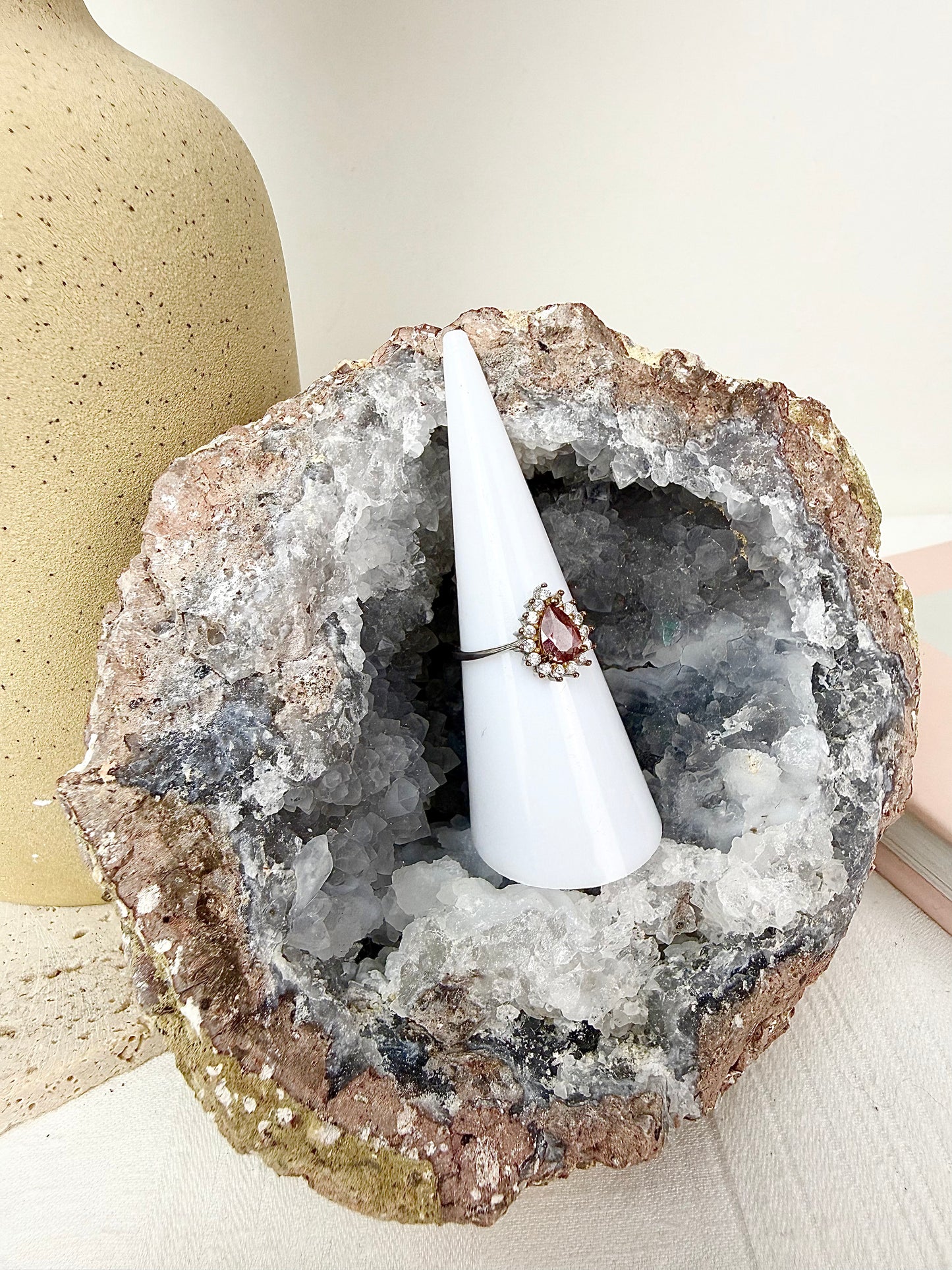 Pink Tourmaline Faceted s925 Ring