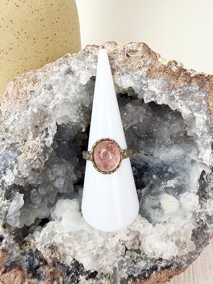 Strawberry Quartz s925 Ring