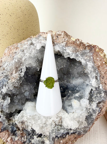 Peridot Raw s925 Ring