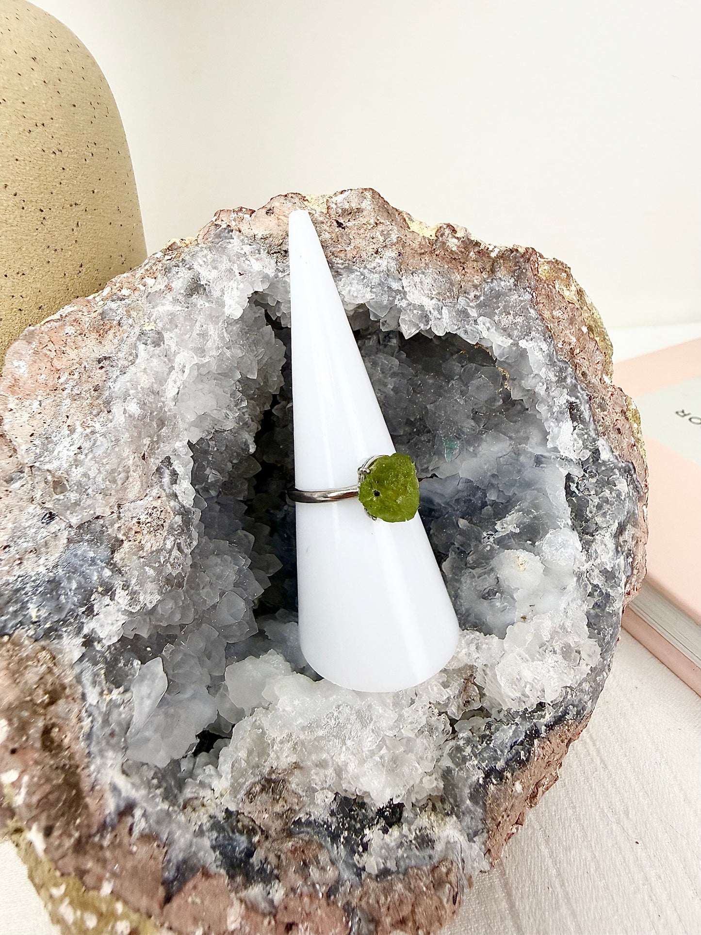 Peridot Raw s925 Ring