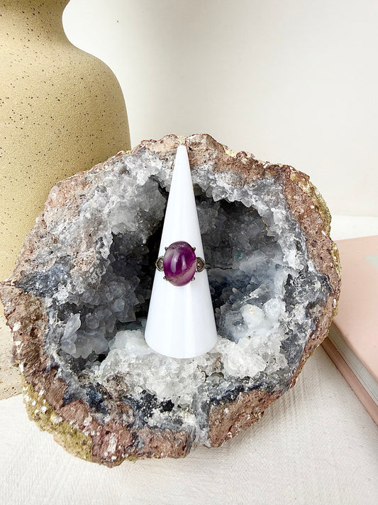 Fluorite s925 Ring
