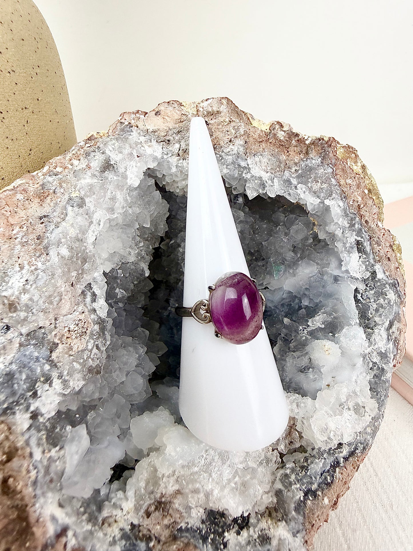 Fluorite s925 Ring