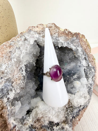 Fluorite s925 Ring