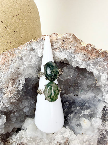 Moss Agate s925 Ring