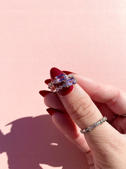 Tanzanite Faceted Ring