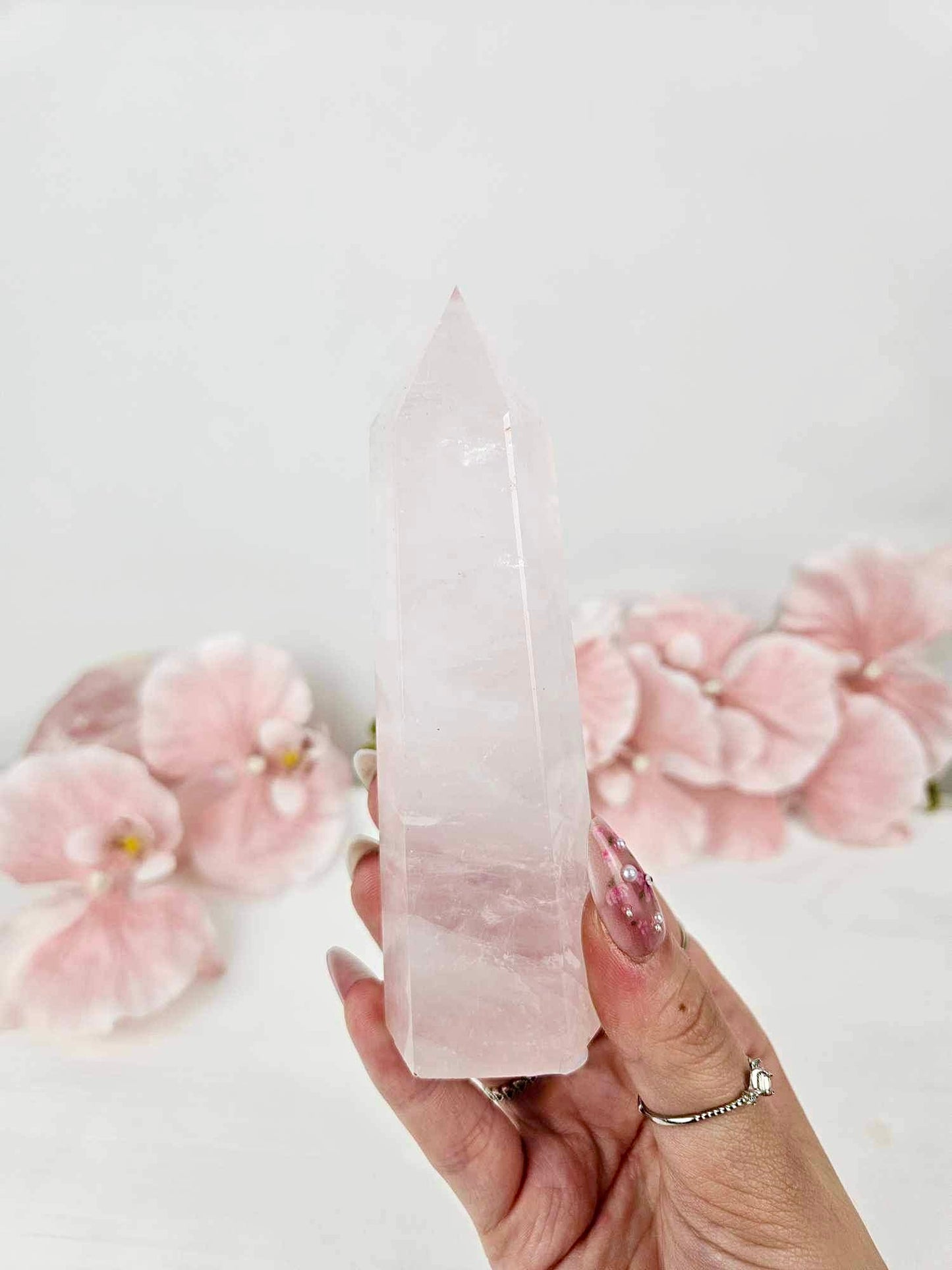 Rose Quartz Large Tower