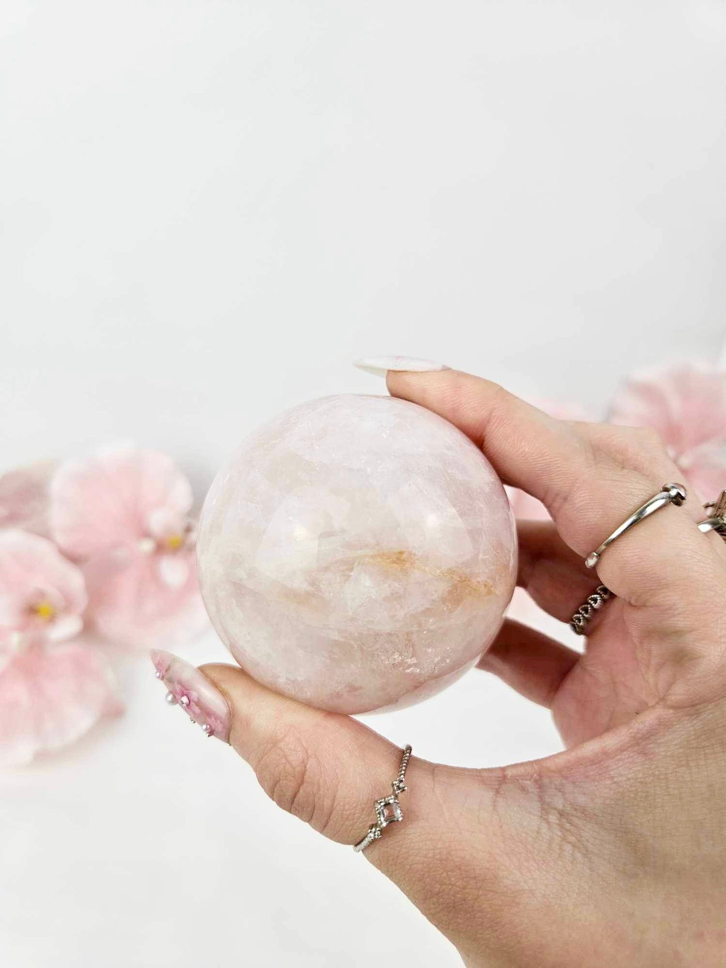 Rose Quartz Sphere #3