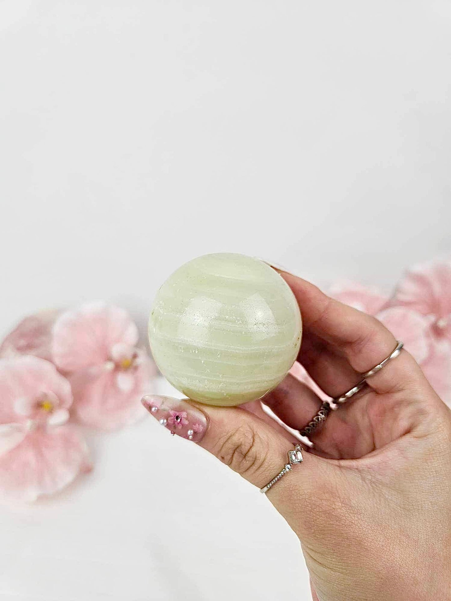 Green Onyx Sphere