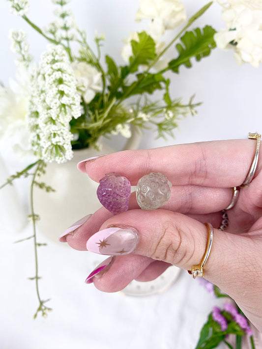 🍓 Mini Fluorite Strawberries 🍓