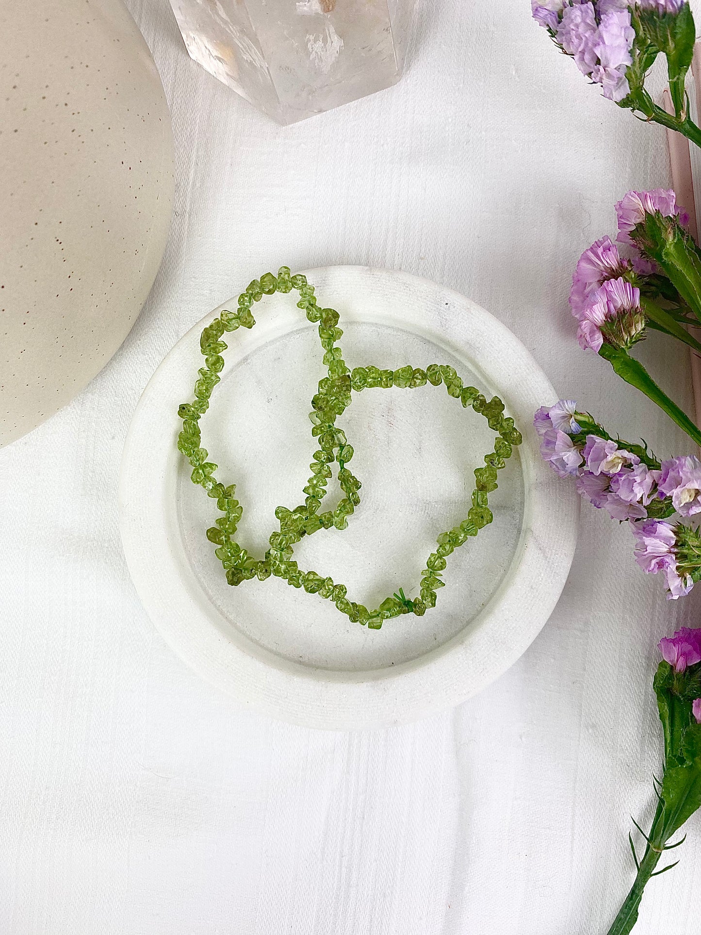 Peridot Chip Bracelets