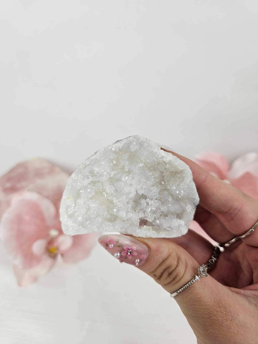 Druzy Sugar Quartz Geode