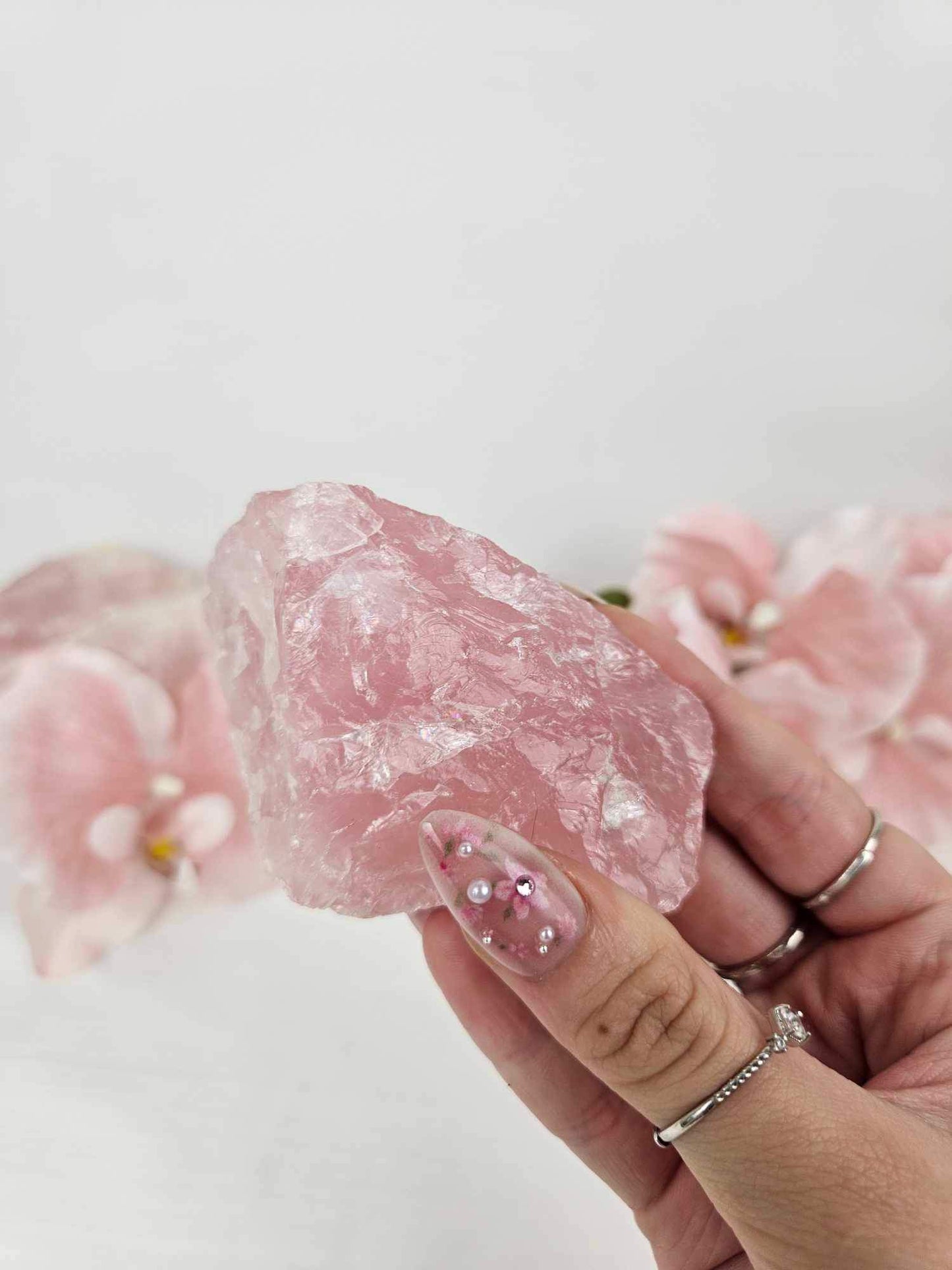 Madagascar Rose Quartz Raw Chunks