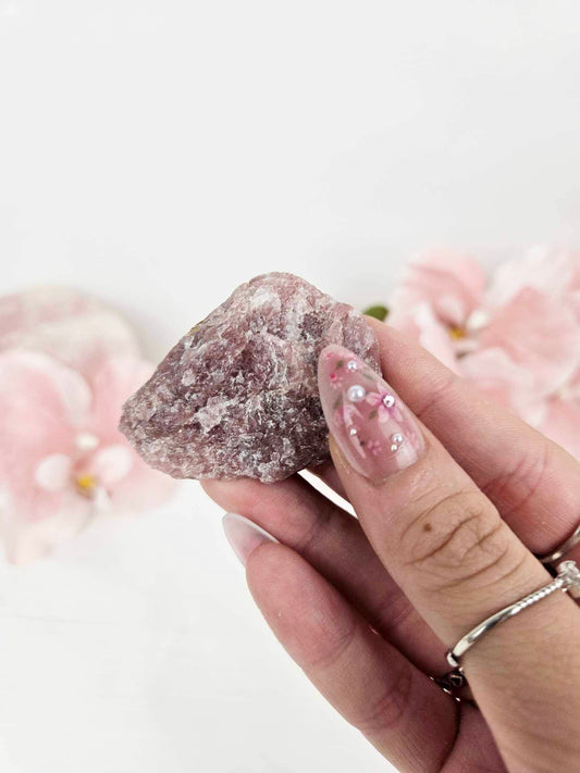 Strawberry Quartz Raw Pieces