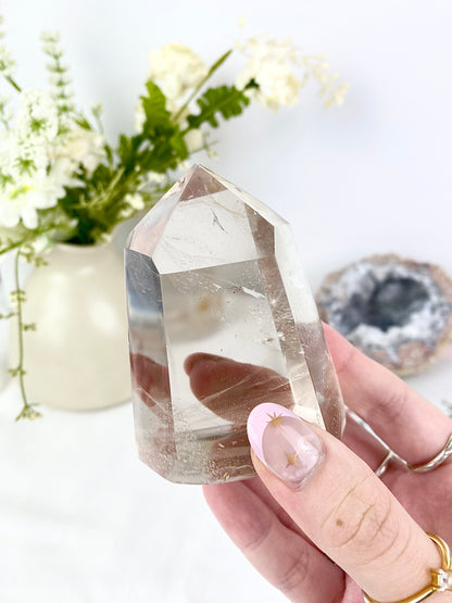 A-Grade Chunky Smokey Quartz Tower w/ Inclusions