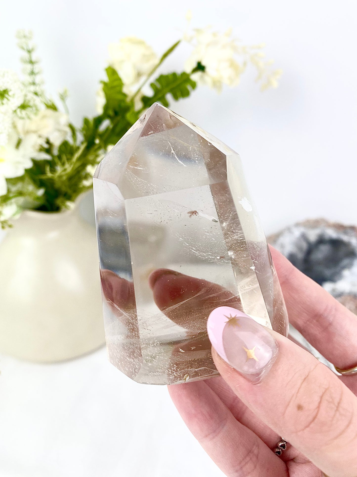 A-Grade Chunky Smokey Quartz Tower w/ Inclusions