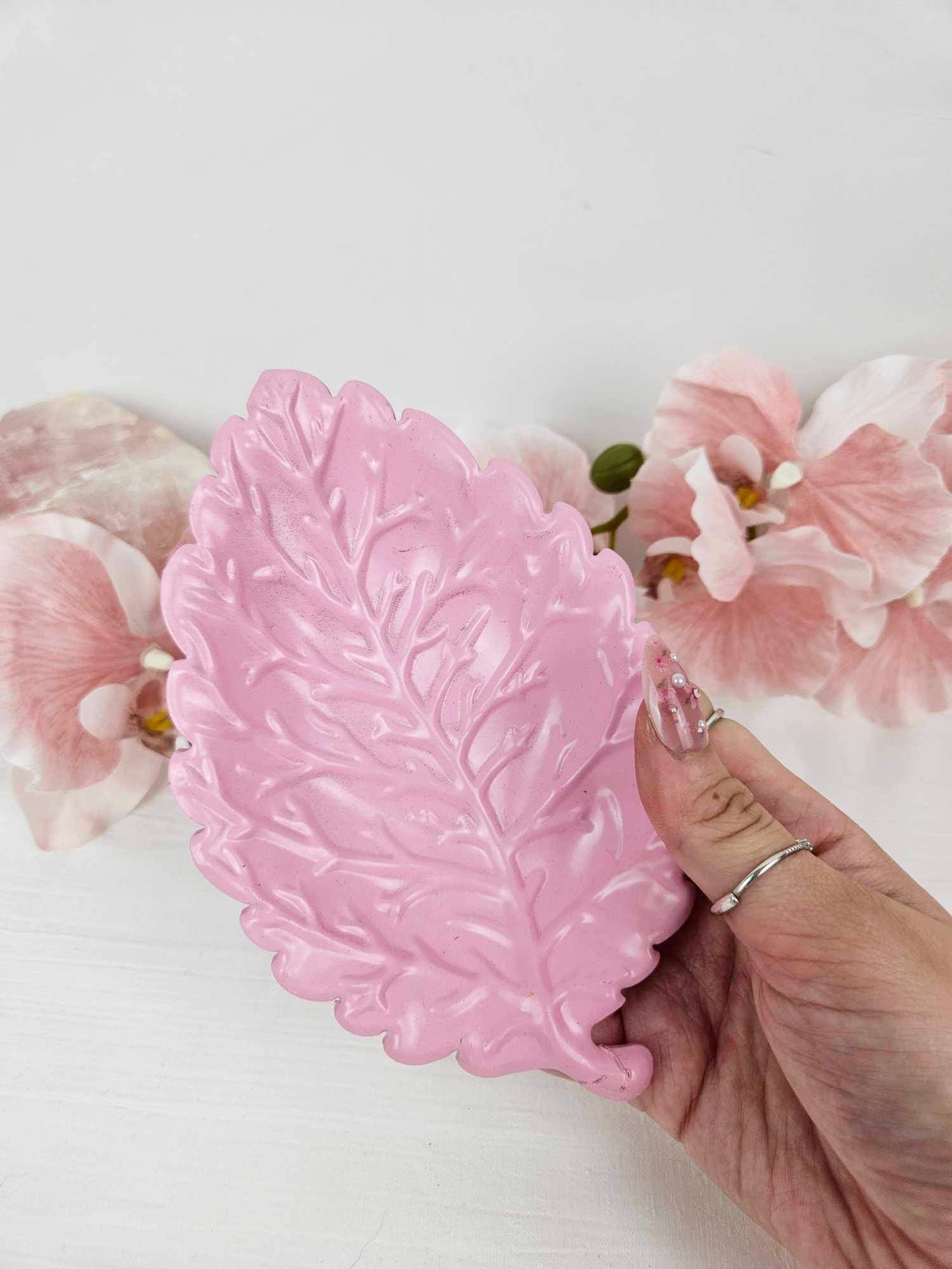 Pink Leaf Bowl