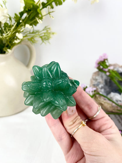 Green Aventurine Succulent