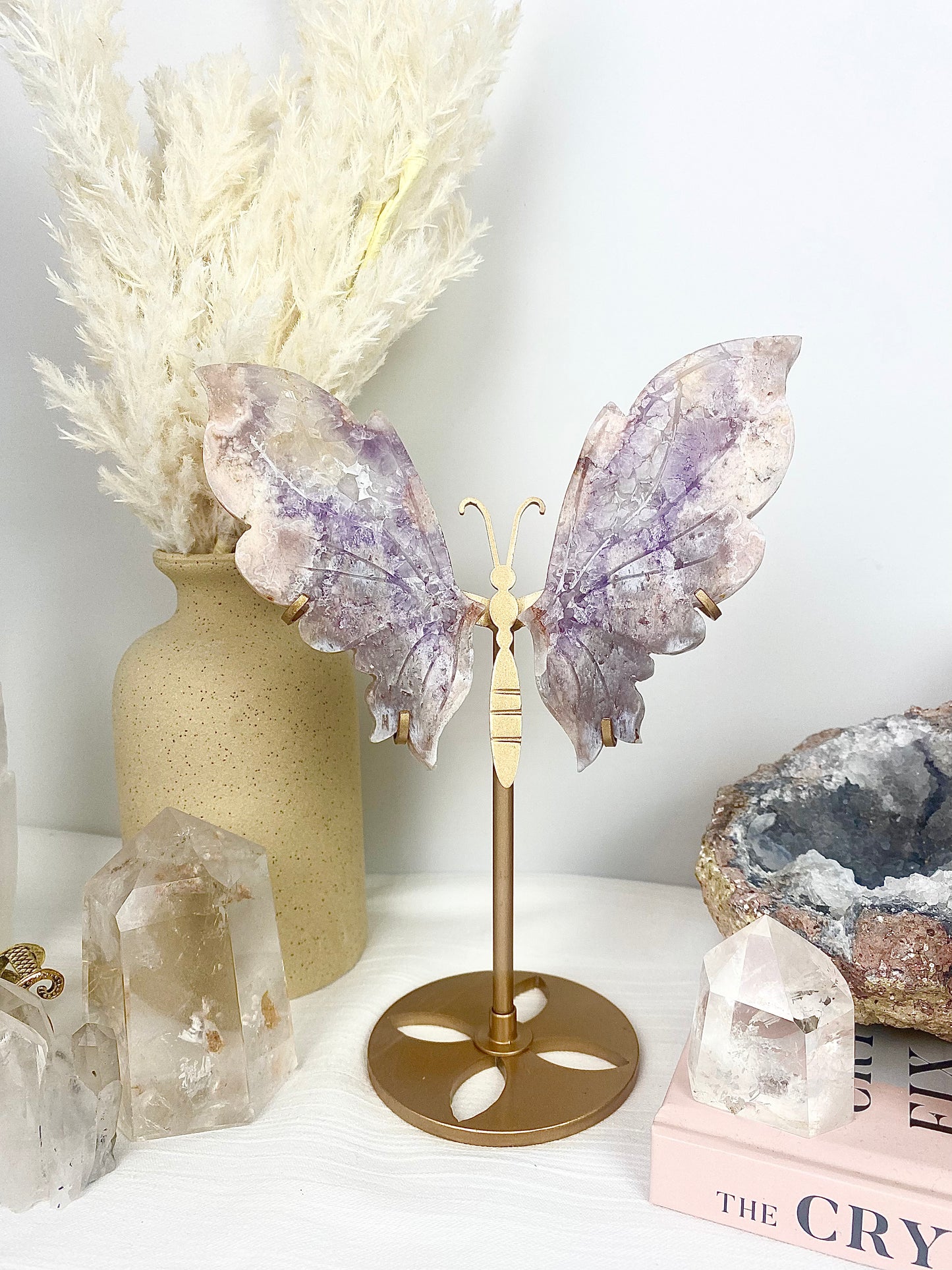 ✧ Pink Amethyst Butterfly Wings ✧