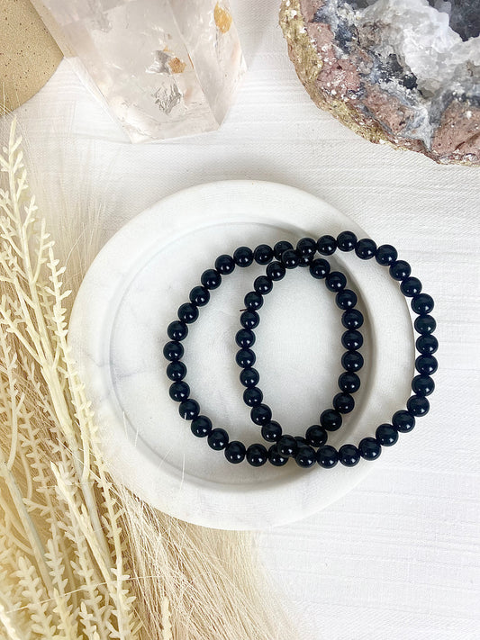 Black Obsidian Beaded Bracelets