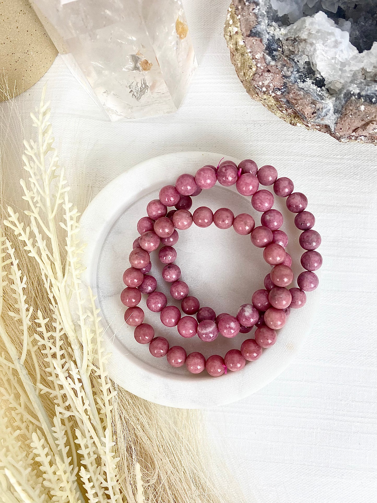 ♡ Peruvian Rhodonite Bracelets ♡