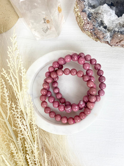 ♡ Peruvian Rhodonite Bracelets ♡