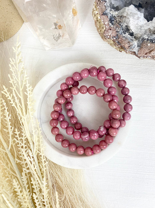 ♡ Peruvian Rhodonite Bracelets ♡